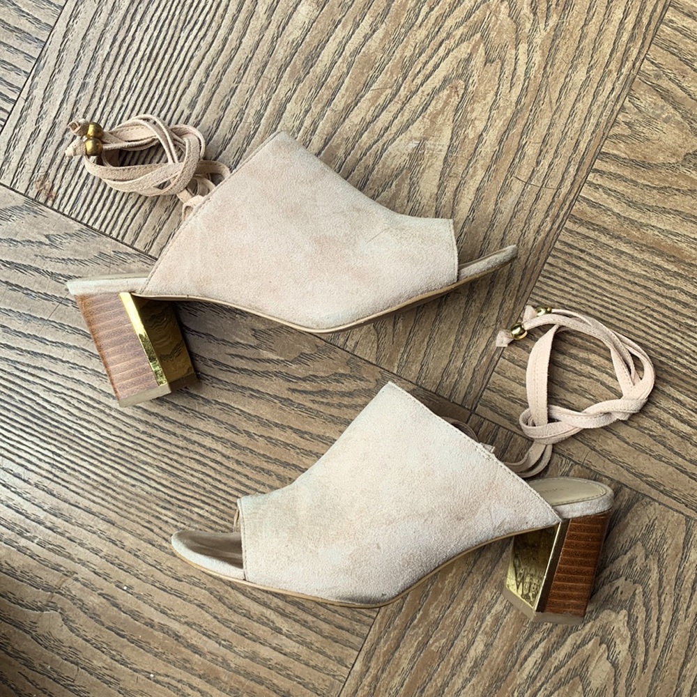 ADRIENNE VITTADINI Lace-up Panak Heeled Sandal